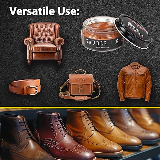 Kelly's Saddle Shoe Polish 1.5 oz - Professional Leather Shoe Cream