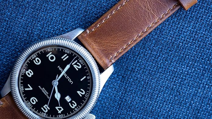 BARTON WATCH BANDS - Top Grain Leather Watch Bands Compatible with Apple Watch Models - 1, 2, 3, 4, 5, 6, 7, 8, 9, 10, SE, Ultra & Ultra 2