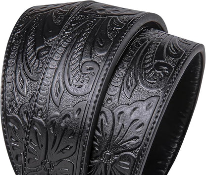 Dubulle Designer Mens Belts, Sliding Automatic Buckle Ratchet Dress Belt TOP Genuine Leather Strap Gifts