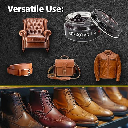 Kelly's Cordovan Shoe Polish 1.5 oz - Professional Leather Shoe Cream