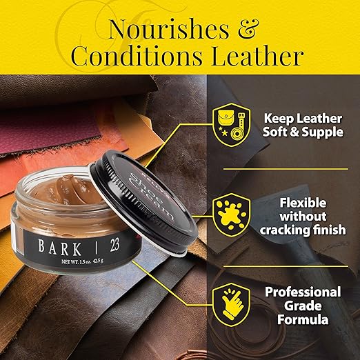 Kelly's Bark Shoe Polish 1.5 oz - Professional Leather Shoe Cream
