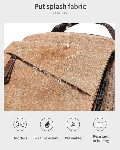 Messenger bag for Men,Small Sling Crossbody Backpack Shoulder Bag for Men Women,canvas Strap Backpack Sling Bag