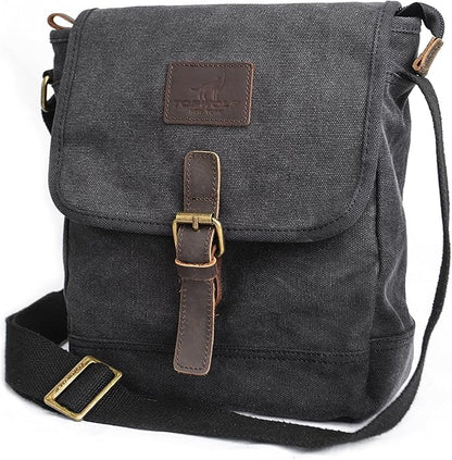 Canvas Messenger Bag Small Crossbody Bag Casual Travel Working Tools Bag Shoulder Bag Hold Phone Handset Anti Theft | Small, Casual, Travel, Working Tools Bag, Hold Phone, Handset