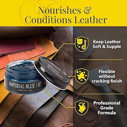Kelly's Imperial Blue Shoe Polish 1.5 oz - Professional Leather Shoe Cream