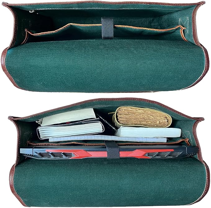 RUSTIC TOWN 15 inch Vintage Crossbody Full Grain Leather Laptop Messenger Bag