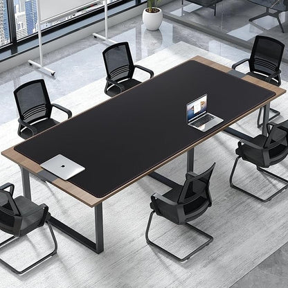 ZORESYN Office Desk Mat 78.7x39.4inch, Large Mouse pad Desktop Cover, Waterproof PU Leather Desk Blotter Protector with Non Slip Base for Home Office (Black)
