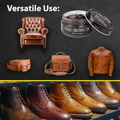 Kelly's Dusky Brown Shoe Polish 1.5 oz - Professional Leather Shoe Cream
