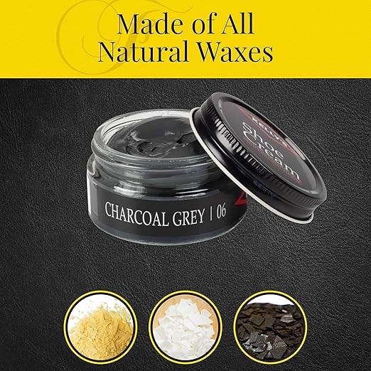 Kelly's Charcoal Grey Shoe Polish 1.5 oz - Professional Leather Shoe Cream