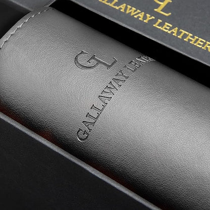 Gallaway Leather Desk Mat,Desk Writing Pad - Office Desk Pad, Medium 24" x 14" Gray, Desk Mats on Top of Desks, Gift Ready Elegant Computer Desk Mat Desk Cover Desk Pad Protector PU Leather