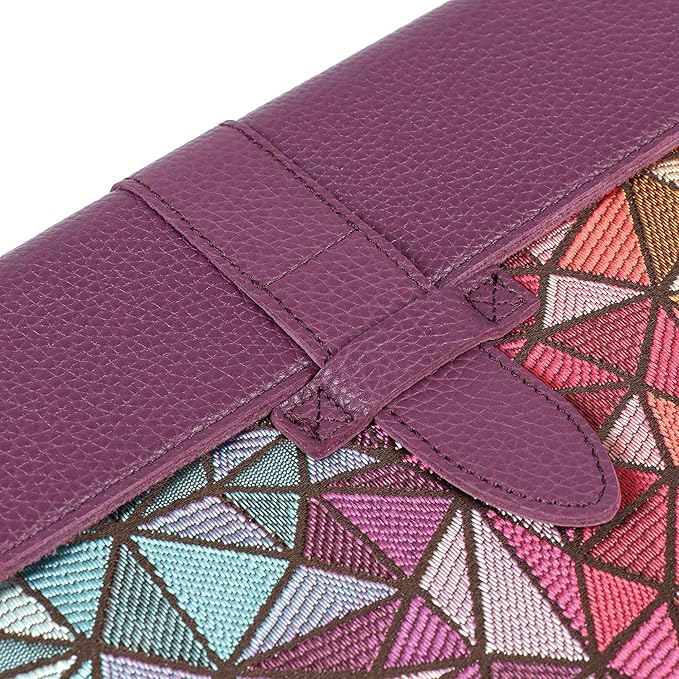 LONDO Leder Hülle Kompatibel mit MacBook Pro 14 & Air 13-13.3 Zoll (M5, M4, M3, M2, M1, Pro, Max) & iPad Pro 12.9, Premium Vollleder Laptop Tasche, Purple Modelle 2020 bis 2026