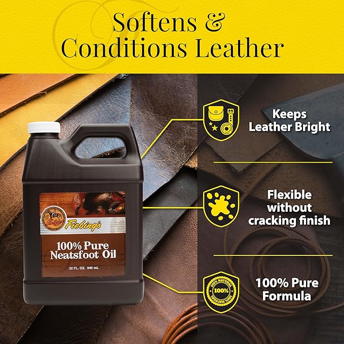 Fiebing's Pure Neatsfoot Oil Leather Conditioner Size: 32 oz