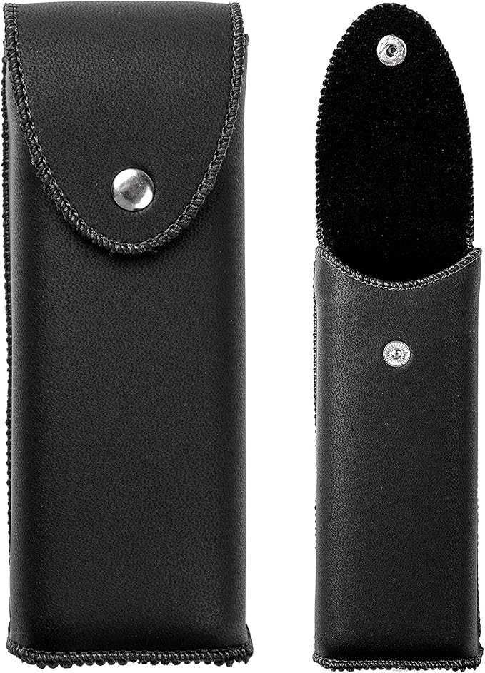 PU Leather Eyeglasses Case on Belt, Hard Eyeglass Case, Glasses Holder Belt Loop, Small Case For Eyeglass, Glasses Cases, Small Sunglasses Case, Reading Glasses Case Classy Style Black