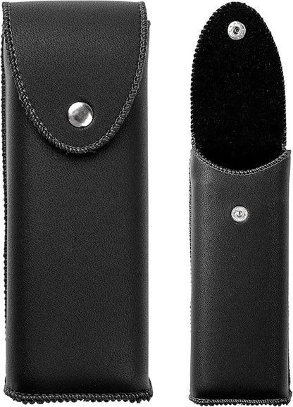 PU Leather Eyeglasses Case on Belt, Hard Eyeglass Case, Glasses Holder Belt Loop, Small Case For Eyeglass, Glasses Cases, Small Sunglasses Case, Reading Glasses Case Classy Style Black