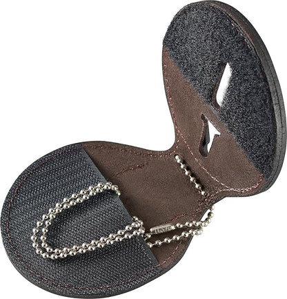 Perfect Fit Shield Wallets Florida Sheriff Five-Point Star Badge Holder 2.7 inches Tall (Cutout PF185) Brown Leather
