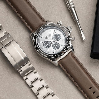 OTTOODY Leather Watch Bands Quick Release, Elegant Top Grain Leather Watch Straps for Men & Women, Choice of Color & Width - 18mm, 19mm, 20mm, 21mm or 22mm Wristbands Bracelet for Watch & Smartwatch