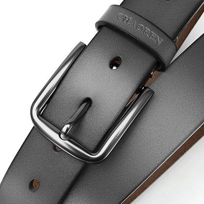 CHAOREN Mens Belts Leather - 35mm Genuine Leather Belt for Jeans - Men Gift for Casual Dress