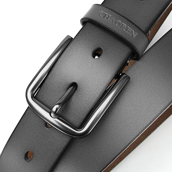CHAOREN Mens Belts Leather - 35mm Genuine Leather Belt for Jeans - Men Gift for Casual Dress