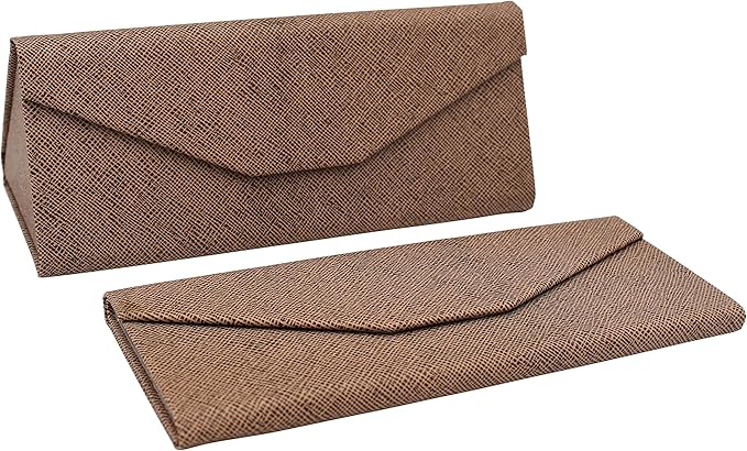 Real Sic Glasses Case for Men and Women - Magnetic Folding Hard Shell Sunglass Holder - Inspired by Solid Color