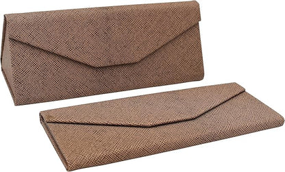 Real Sic Glasses Case for Men and Women - Magnetic Folding Hard Shell Sunglass Holder - Inspired by Solid Color