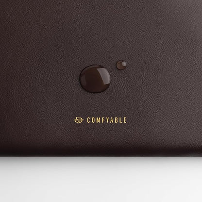 Comfyable Slim Protective Laptop Sleeve Compatible with 13/14 Inch MacBook Air & MacBook Pro M5/M4/M3/M2 Pro/Max 2026, Mac Travel Case, Laptop Pouch, Slim PU Leather Cover, Chocolate