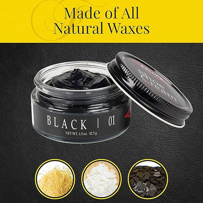 Kelly's Black Shoe Polish 1.5 oz - Professional Leather Shoe Cream