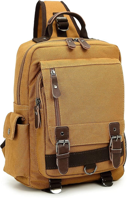 Sechunk Canvas Messenger Bag Sling Bag Crossbody Bag Shoulder Bag Retro Cross Body Handbags