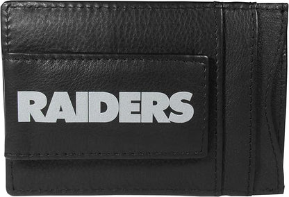 Siskiyou Sports NFL unisex Leather Cash & Cardholder & Money Clip