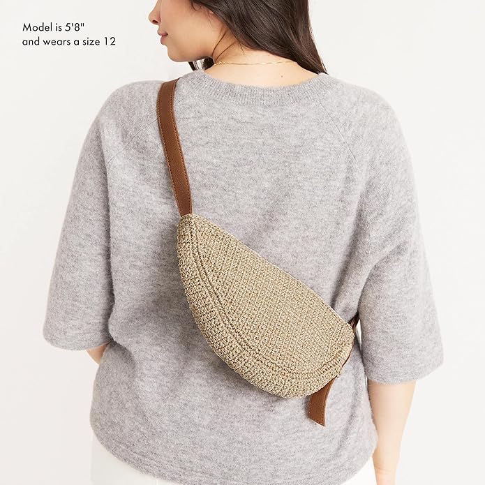 The Sak Tess Sling Purse - Small Woman's Crossbody Bag For Everyday & Travel - Handbag With Zipper Closure & Adjustable Strap