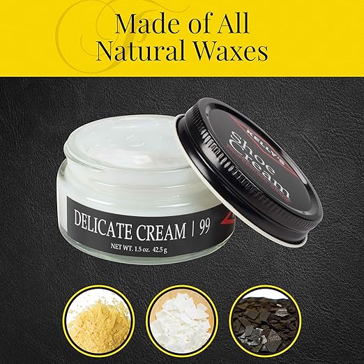 Kelly's Delicate Cream Shoe Polish 1.5 oz - Professional Leather Shoe Cream
