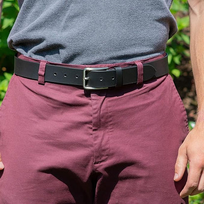 Slick City Belt - Genuine Full Grain Leather with Nickel Free Buckle