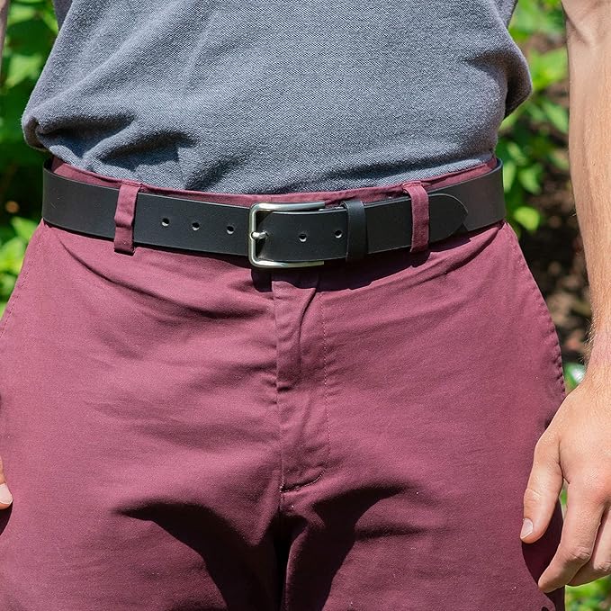 Slick City Belt - Genuine Full Grain Leather with Nickel Free Buckle
