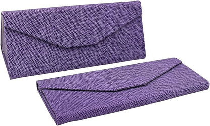 Real Sic Glasses Case for Men and Women - Magnetic Folding Hard Shell Sunglass Holder - Inspired by Solid Color