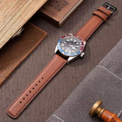 SEURE Quick Release Watch Band,Top Genuine Leather Watch Straps 19mm 20mm 21mm 22mm 24mm for Men and Women