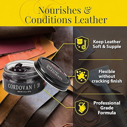 Kelly's Cordovan Shoe Polish 1.5 oz - Professional Leather Shoe Cream