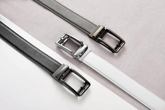 CHAOREN Click Belts for Men - Mens Ratchet Belt 1 3/8" for Dress Pants - Perfect Companion to Men's Oxfords