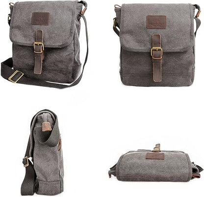 Canvas Messenger Bag Small Crossbody Bag Casual Travel Working Tools Bag Shoulder Bag Hold Phone Handset Anti Theft | Small, Casual, Travel, Working Tools Bag, Hold Phone, Handset