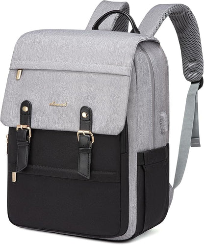 LOVEVOOK Travel Laptop Backpack Purse for Women Fashion Vintage Computer Backpack 15.6 Inch Large Teacher Nurse Backpack Casual Daypack for Business Work College