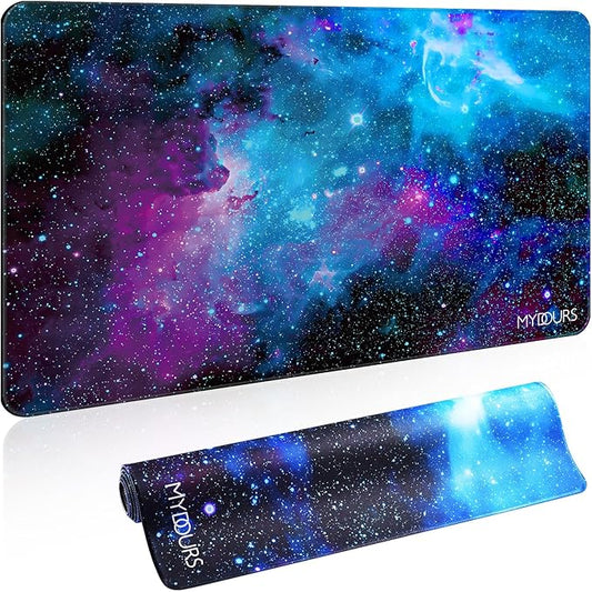 Mydours 40"x24" Extra Large Mouse Pad - Gaming Mouse Pad XXL - Non-Slip Rubber & Smooth Fabric Full Desk Pad - Home Office Computer Table Pad - Desk Blotter Pad for Office, Writing, Dining and Home