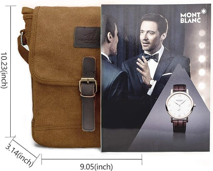 Canvas Messenger Bag Small Crossbody Bag Casual Travel Working Tools Bag Shoulder Bag Hold Phone Handset Anti Theft | Small, Casual, Travel, Working Tools Bag, Hold Phone, Handset
