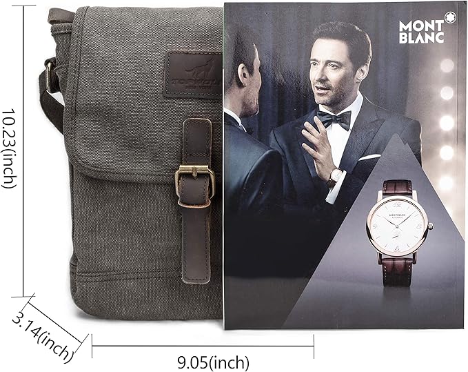 Canvas Messenger Bag Small Crossbody Bag Casual Travel Working Tools Bag Shoulder Bag Hold Phone Handset Anti Theft | Small, Casual, Travel, Working Tools Bag, Hold Phone, Handset