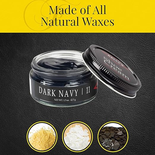 Kelly's Dark Navy Shoe Polish 1.5 oz - Professional Leather Shoe Cream