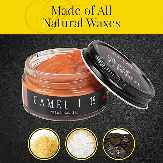 Kelly's Camel Shoe Polish 1.5 oz - Professional Leather Shoe Cream
