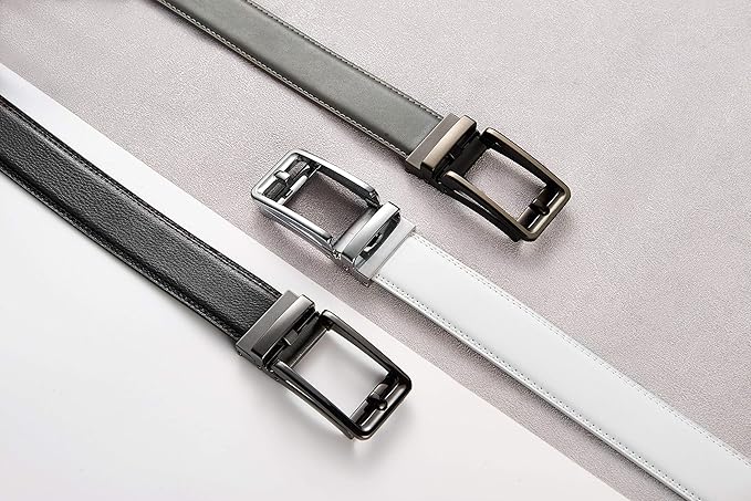 CHAOREN Click Belts for Men - Mens Ratchet Belt 1 3/8" for Dress Pants - Perfect Companion to Men's Oxfords