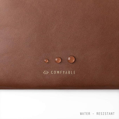 Comfyable Leather Laptop Sleeve Compatible with 16 Inch MacBook Pro M5 Pro/Max & 15 Inch MacBook Air M5 2026 (Loose Fit), Brown