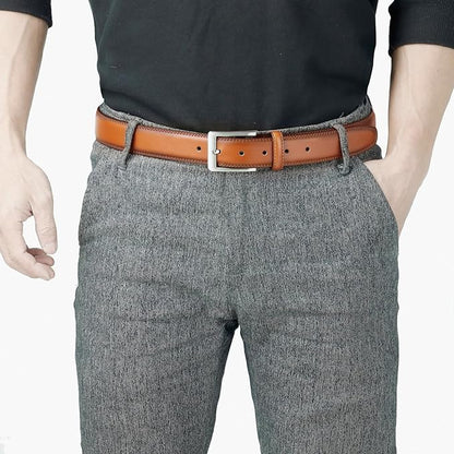 VATAN Men's Genuine Leather Dress Belts, Handmade Classic Every Day Leather Jeans Belt for Men Work Business Casual