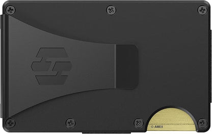 Hayvenhurst Wallet for Men - Slim RFID Blocking Metal Wallet with Money Clip, Minimalist Front Pocket Credit Card Holder, Small Mens Wallet