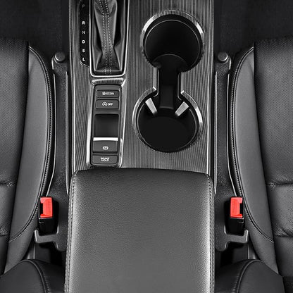 Car Seat Gap Filler with Hook, Car Organizers and Storage with Phone Holder, Car Seat Accessories, Car Organizer Fit Sedan SUV Truck-2PCS Black