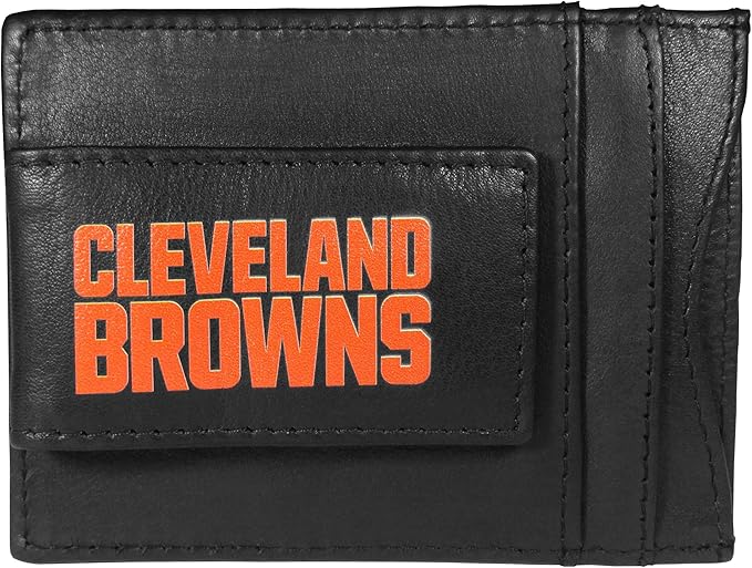 Siskiyou Sports NFL unisex Leather Cash & Cardholder & Money Clip