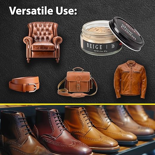 Kelly's Beige Shoe Polish 1.5 oz - Professional Leather Shoe Cream