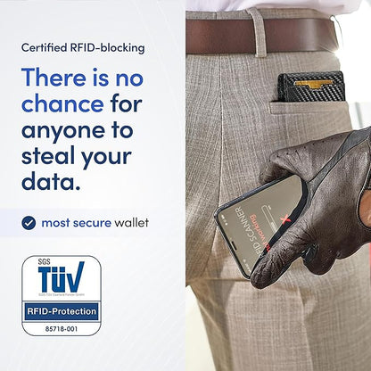 TRAVANDO Mens Wallet with Money Clip AUSTIN RFID Blocking Bifold Credit Card Holder for Men with Gift Box